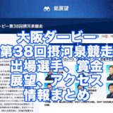 大阪ダービー第38回摂河泉競走2021(住之江競艇)アイキャッチ