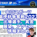 中日スポーツ高虎杯争奪戦2021(津競艇)アイキャッチ
